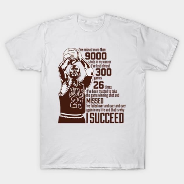 The success of Michael Jordan T-Shirt by irvtolles